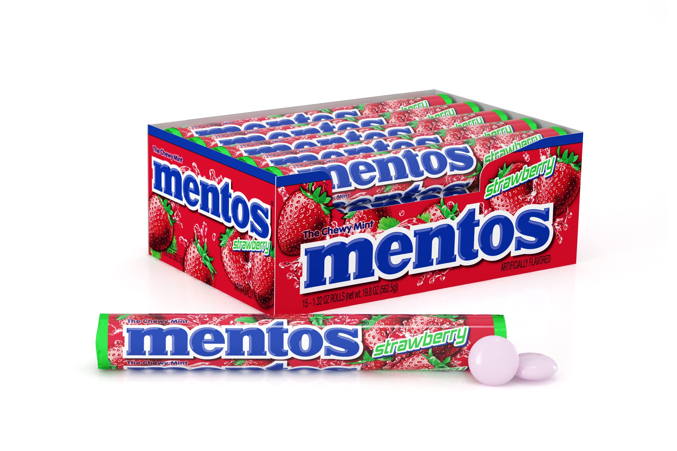 mentos candy straw