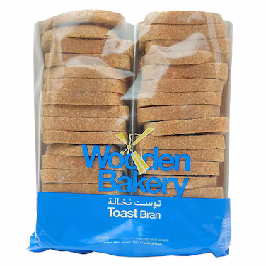 wooden bakery toast bran