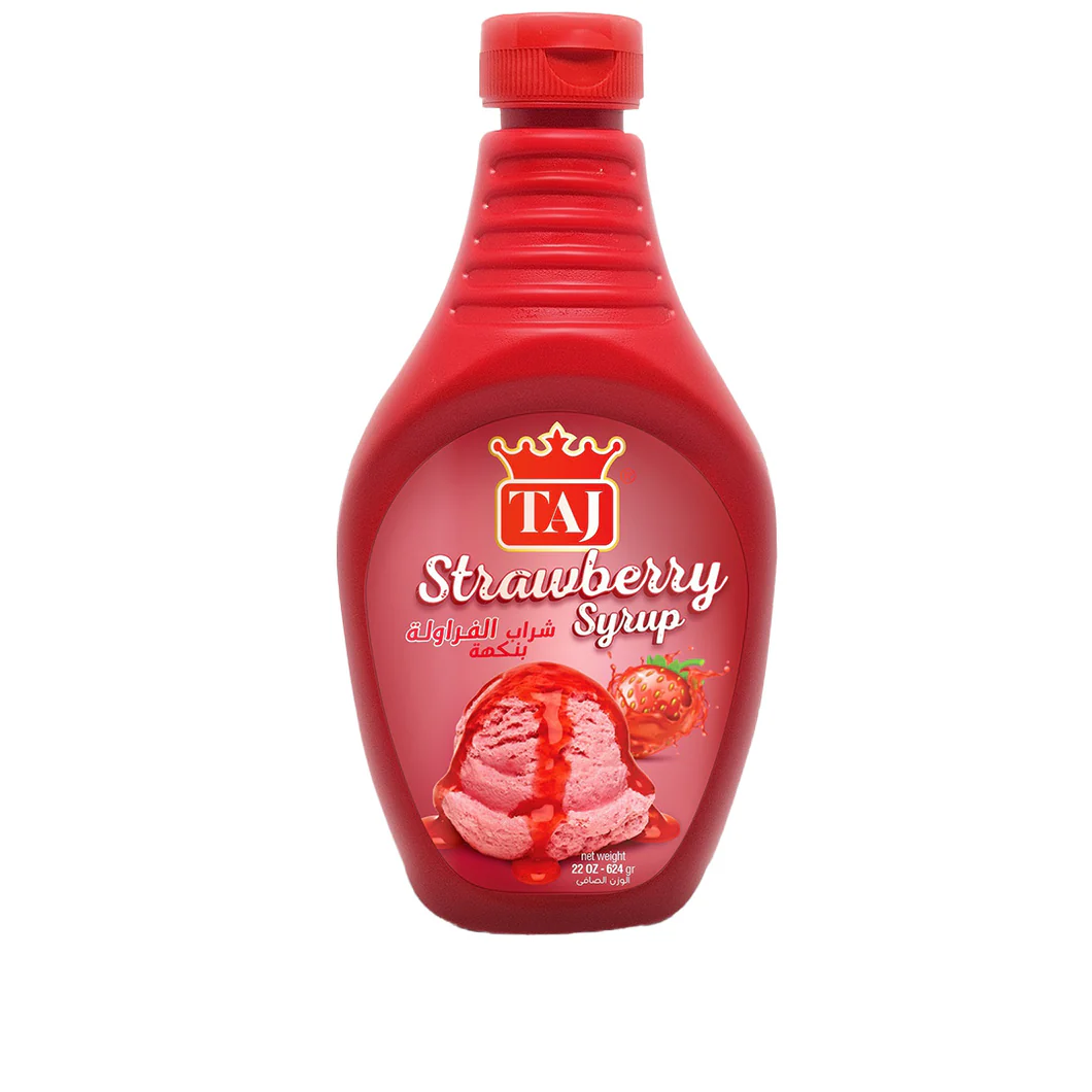 taj strawberry syrup 624g