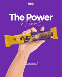 big M caramel biscuit