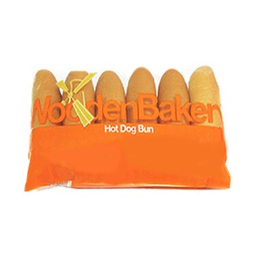 wooden hot dog bun bag